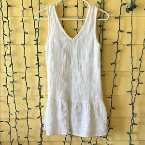 Marine layer White Sleeveless Textured Dress Marine Layer Colette Beach Cover Up